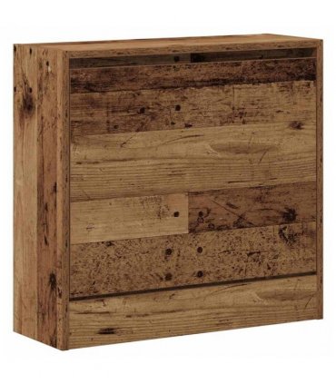 vidaXL Shoe Cabinet with Door Old Wood 60 x 21 x 57 cm Engineered Wood