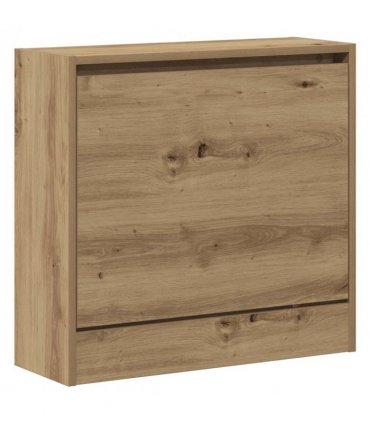 vidaXL Shoe Cabinet Artisan Oak 60 x 21 x 57 cm Engineered Wood