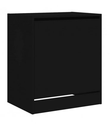 vidaXL Shoe Cabinet | Black | Engineered wood | Compact | Shoe Cabinet — Size: 60 x 42 x 69 cm