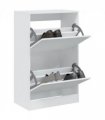 vidaXL Shoe Cabinet White 60x34x96.5 cm Engineered Wood — Size: 60 x 34 x 96.5 cm