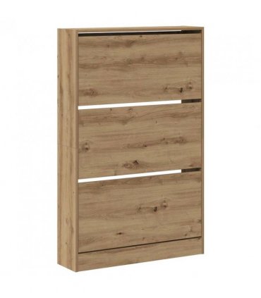 vidaXL Shoe Cabinet Artisan Oak 80 x 21 x 125.5 cm Engineered Wood