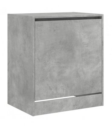 vidaXL Shoe Cabinet Concrete Grey 60x42x69 cm Engineered Wood — Size: 60 x 42 x 69 cm