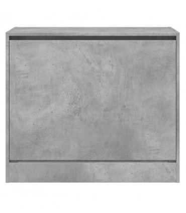 vidaXL Shoe Cabinet Concrete Grey 80x42x69 cm Engineered Wood — Size: 80 x 42 x 69 cm
