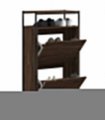 vidaXL Shoe Cabinet Brown Oak 60x34x112 Engineered Wood