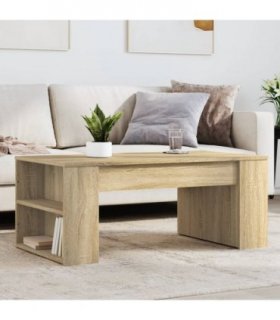 vidaXL Coffee Table Sonoma Oak 102x55x42 cm Engineered Wood — V0672048594
