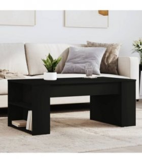 vidaXL Coffee Table | Black | Engineered wood | Small coffee table