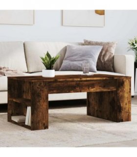 vidaXL Coffee Table Smoked Oak 102x55x42 cm Engineered Wood — V0672048596