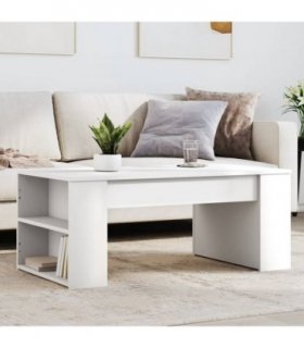 vidaXL Coffee Table White 102x55x42 cm Engineered Wood — V0672048597