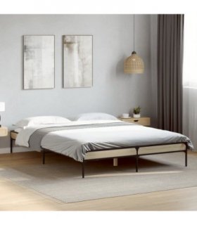 vidaXL Bed Frame without Mattress Sonoma Oak 120x200 cm — Size: 120 x 200 cm — V0672048864