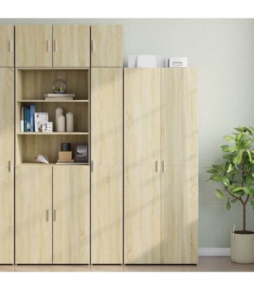 vidaXL Wall Cabinet Sonoma Oak 30x42.5x40 cm Engineered Wood