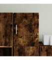 vidaXL Wall Cabinet Smoked Oak 30x42.5x40 cm Engineered Wood