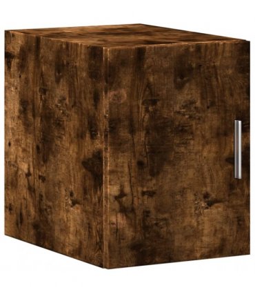 vidaXL Wall Cabinet Smoked Oak 30x42.5x40 cm Engineered Wood