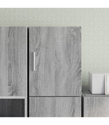 vidaXL Wall Cabinet Grey Sonoma 30x42.5x40 cm Engineered Wood