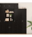 vidaXL Wall-Mounted Cabinet Wall-mounted Black Oak 30 x 42.5 x 39.5 cm