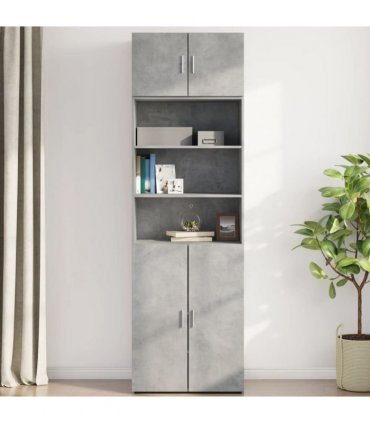 vidaXL Wall Cabinet Concrete Grey 70x42.5x40 cm Engineered Wood