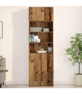 vidaXL Wall Cabinet Old wood 70 x 42.5 x 40 cm Engineered wood