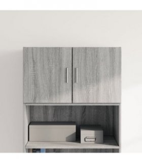 vidaXL Wall Cabinet Grey Sonoma 70x42.5x40 cm Engineered Wood