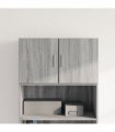 vidaXL Wall Cabinet Grey Sonoma 70x42.5x40 cm Engineered Wood