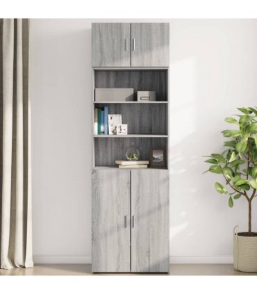 vidaXL Wall Cabinet Grey Sonoma 70x42.5x40 cm Engineered Wood