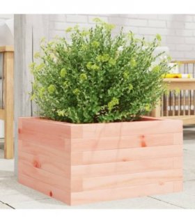 vidaXL Garden Planter 40x40x23 cm Solid Wood Douglas — Colour: natural douglas, Size: 40 x 40 x 23 cm