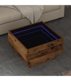 vidaXL Coffee Table Old wood 50 x 50 x 30 cm Engineered wood