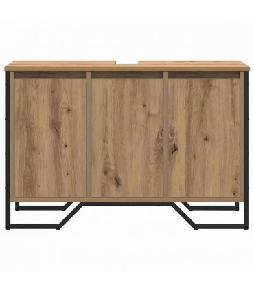 vidaXL Bathroom Sink Cabinet with Storage Artisan Oak 91 x 35 x 60 cm