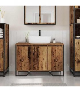 vidaXL Sink Cabinet Other Old Wood 91 x 35 x 60 cm Engineered wood