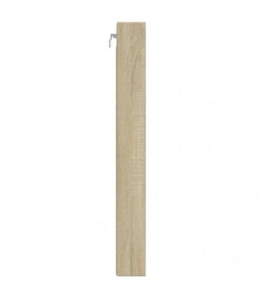 vidaXL Vitrine Cabinet Sonoma Oak 100x8.5x75 cm Engineered Wood — Size: 100 x 8.5 x 75 cm