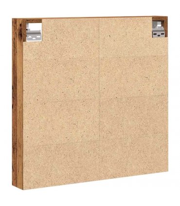 vidaXL Display Cabinet Old Wood 60 x 8.5 x 58 cm Engineered Wood
