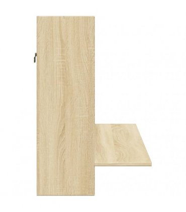 vidaXL Wall-Mounted Desk Sonoma Oak 105x48x75 cm Engineered Wood