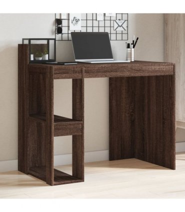 vidaXL Office Desk Brown Oak 103.5x56.5x94 cm Engineered Wood