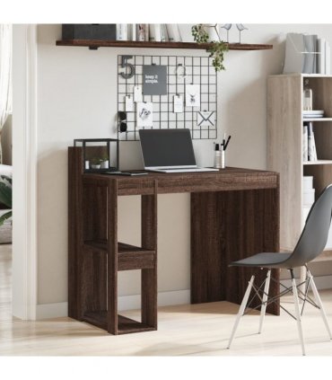 vidaXL Office Desk Brown Oak 103.5x56.5x94 cm Engineered Wood
