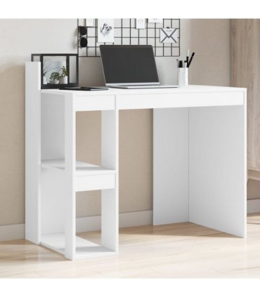 vidaXL Office Desk White 103.5x56.5x94 cm Engineered Wood