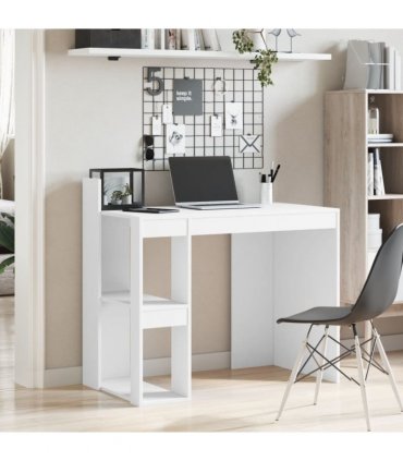 vidaXL Office Desk White 103.5x56.5x94 cm Engineered Wood