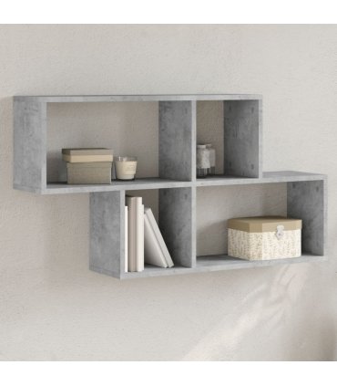 vidaXL Wall Shelf Concrete Grey 100x20x53 cm Engineered Wood