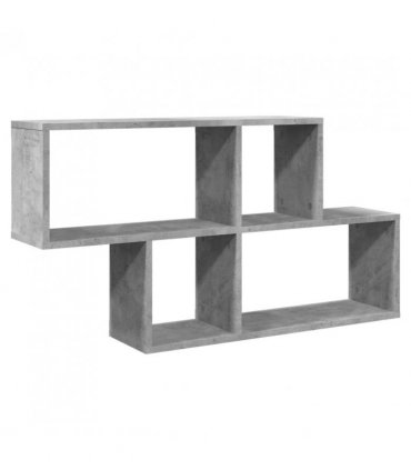 vidaXL Wall Shelf Concrete Grey 100x20x53 cm Engineered Wood