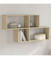 vidaXL Wall Shelf Sonoma Oak 100x20x53 cm Engineered Wood