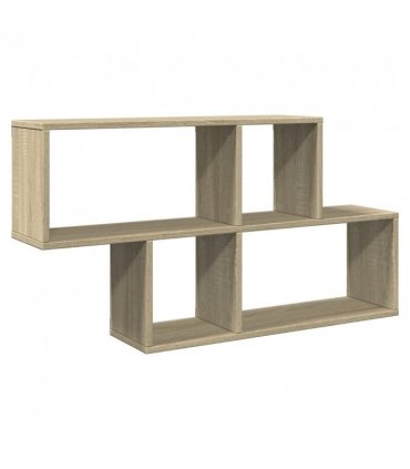 vidaXL Wall Shelf Sonoma Oak 100x20x53 cm Engineered Wood
