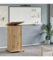 vidaXL Podium with Drawer Artisan Oak 55 x 55 x 107 cm Engineered Wood