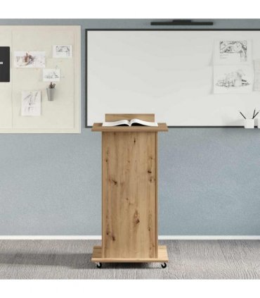 vidaXL Podium with Drawer Artisan Oak 55 x 55 x 107 cm Engineered Wood