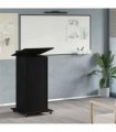 vidaXL Podium with Drawer Black Oak 55 x 55 x 107 cm Engineered Wood