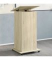 vidaXL Lectern with Wheels & Drawer Sonoma Oak 55x55x107 cm Engineered Wood