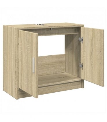 vidaXL Sink Cabinet Sonoma Oak 63x29x55 cm Engineered Wood