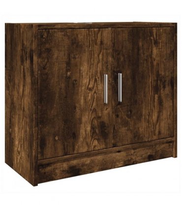 vidaXL Sink Cabinet Smoked Oak 63x29x55 cm Engineered Wood