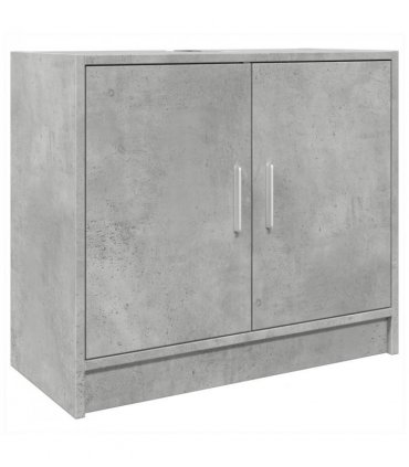vidaXL Sink Cabinet Concrete Grey 63x29x55 cm Engineered Wood