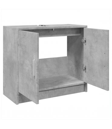 vidaXL Sink Cabinet Concrete Grey 63x29x55 cm Engineered Wood