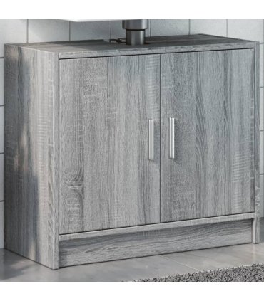 vidaXL Sink Cabinet Grey Sonoma 63x29x55 cm Engineered Wood