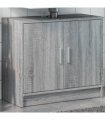 vidaXL Sink Cabinet Grey Sonoma 63x29x55 cm Engineered Wood