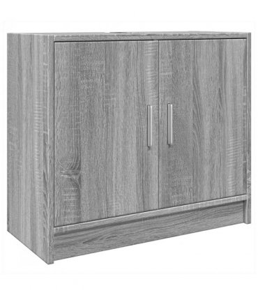 vidaXL Sink Cabinet Grey Sonoma 63x29x55 cm Engineered Wood