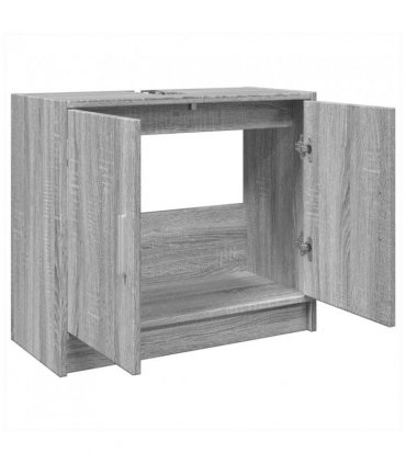 vidaXL Sink Cabinet Grey Sonoma 63x29x55 cm Engineered Wood